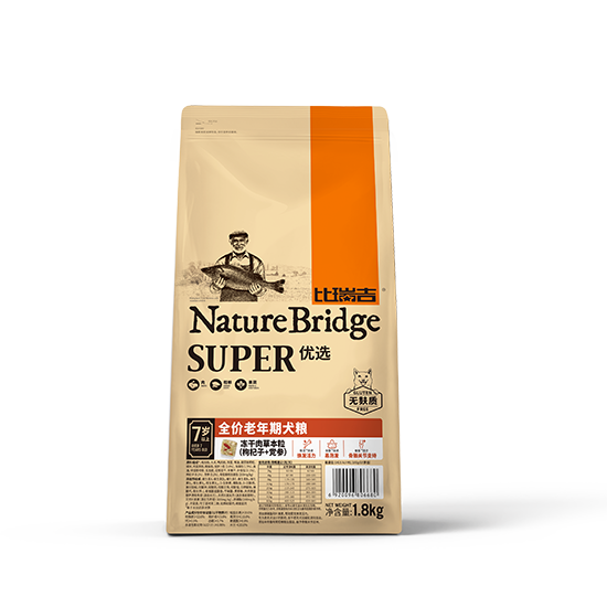 比瑞吉優選全價老年期犬糧